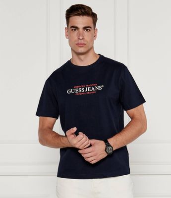 T-shirt męski młodzieżowy wiosenny Guess Jeans ze sklepu: Gomez Fashion Store w kategorii: T-shirty męskie - zdjęcie 874714-BD9-10338_GE244M000008Q74