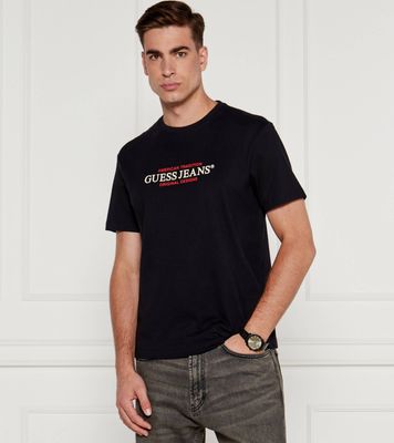 T-shirt męski wiosenny Guess Jeans ze sklepu: Gomez Fashion Store w kategorii: T-shirty męskie - zdjęcie 874714-BD9-10338_GE244M000008058