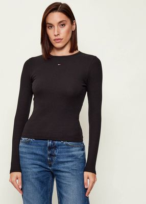 Bluzka damska jesienna Tommy Jeans ze sklepu: Gomez Fashion Store w kategorii: Bluzki damskie - zdjęcie 874714-BD9-10338_TM244W000047D44