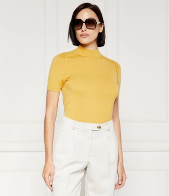 Sweter damski Calvin Klein ze sklepu: Gomez Fashion Store w kategorii: Swetry damskie - zdjęcie 874714-BD9-10338_CK244W000023C23