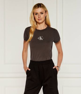 Bluzka damska w stylu młodzieżowym Calvin Klein Jeans ze sklepu: Gomez Fashion Store w kategorii: Bluzki damskie - zdjęcie 874714-BD9-10338_CJ244W000080B82
