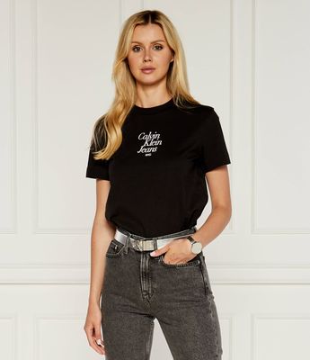 Bluzka damska wiosenna Calvin Klein Jeans ze sklepu: Gomez Fashion Store w kategorii: Bluzki damskie - zdjęcie 874714-BD9-10338_CJ244W000088A81