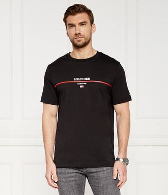 T-shirt męski w stylu młodzieżowym Tommy Hilfiger ze sklepu: Gomez Fashion Store w kategorii: T-shirty męskie - zdjęcie 874714-BD9-10338_TH244M000080D12