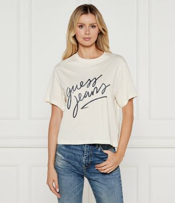 Guess Jeans - Bluzka damska wiosenna ze sklepu: Gomez Fashion Store w kategorii: Bluzki damskie - zdjęcie 874714-BD9-10338_GE245W000006Q86