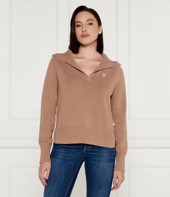 Sweter damski casual Guess Jeans ze sklepu: Gomez Fashion Store w kategorii: Swetry damskie - zdjęcie 874714-BD9-10338_GE245W000018J59