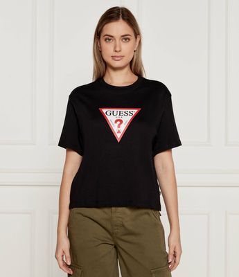 Guess Jeans - Bluzka damska młodzieżowa ze sklepu: Gomez Fashion Store w kategorii: Bluzki damskie - zdjęcie 874714-BD9-10338_GE245W000026058