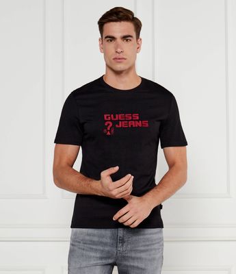 T-shirt męski na wiosnę Guess Jeans ze sklepu: Gomez Fashion Store w kategorii: T-shirty męskie - zdjęcie 874714-BD9-10338_GE245M000004058