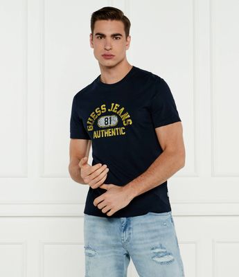 T-shirt męski wiosenny Guess Jeans ze sklepu: Gomez Fashion Store w kategorii: T-shirty męskie - zdjęcie 874714-BD9-10338_GE245M000003Q74