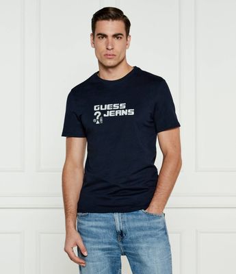 T-shirt męski młodzieżowy Guess Jeans ze sklepu: Gomez Fashion Store w kategorii: T-shirty męskie - zdjęcie 874714-BD9-10338_GE245M000004Q74