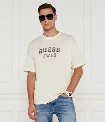 T-shirt męski wiosenny Guess Jeans ze sklepu: Gomez Fashion Store w kategorii: T-shirty męskie - zdjęcie 874714-BD9-10338_GE245M000006Q86