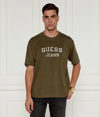 T-shirt męski młodzieżowy Guess Jeans ze sklepu: Gomez Fashion Store w kategorii: T-shirty męskie - zdjęcie 874714-BD9-10338_GE245M000006Q76