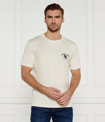 T-shirt męski na wiosnę Guess Jeans ze sklepu: Gomez Fashion Store w kategorii: T-shirty męskie - zdjęcie 874714-BD9-10338_GE245M000007Q86