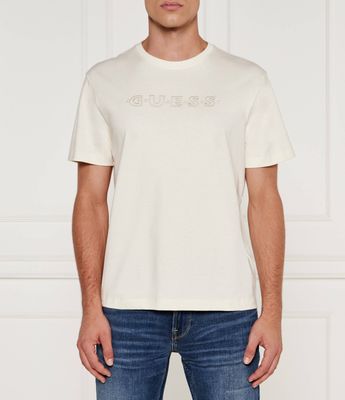T-shirt męski na wiosnę Guess Jeans ze sklepu: Gomez Fashion Store w kategorii: T-shirty męskie - zdjęcie 874714-BD9-10338_GE245M000008Q86