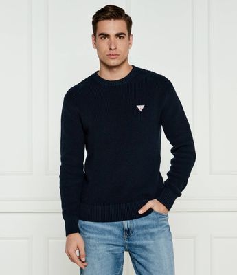 Sweter męski Guess Jeans ze sklepu: Gomez Fashion Store w kategorii: Swetry męskie - zdjęcie 874714-BD9-10338_GE245M000015Q74