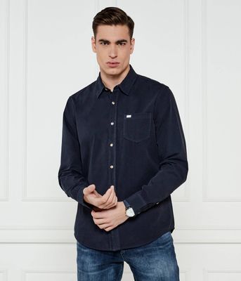 Koszula męska z klasycznym kołnierzykiem Guess Jeans ze sklepu: Gomez Fashion Store w kategorii: Koszule męskie - zdjęcie 874714-BD9-10338_GE245M000042Q74