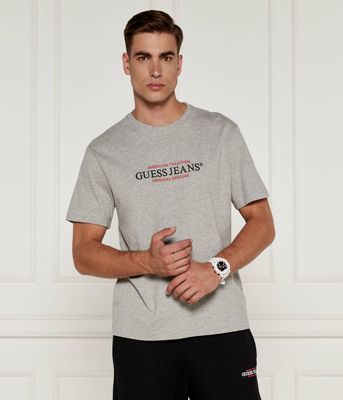 T-shirt męski casual Guess Jeans ze sklepu: Gomez Fashion Store w kategorii: T-shirty męskie - zdjęcie 874714-BD9-10338_GE245M000043Q37