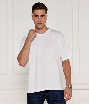 T-shirt męski casual na wiosnę Guess Jeans ze sklepu: Gomez Fashion Store w kategorii: T-shirty męskie - zdjęcie 874714-BD9-10338_GE245M000019F11