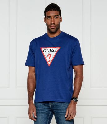 T-shirt męski młodzieżowy Guess Jeans ze sklepu: Gomez Fashion Store w kategorii: T-shirty męskie - zdjęcie 874714-BD9-10338_GE245M000044Q88