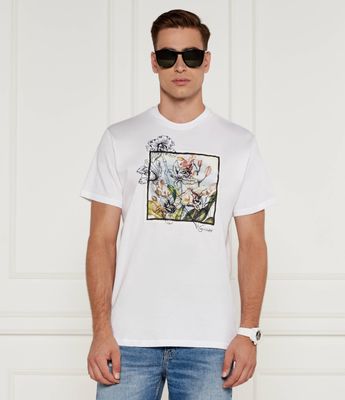 Guess - T-shirt męski w stylu młodzieżowym ze sklepu: Gomez Fashion Store w kategorii: T-shirty męskie - zdjęcie 874714-BD9-10338_GJ245M000028F11