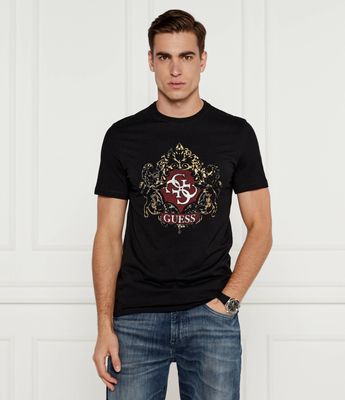 T-shirt męski wiosenny młodzieżowy Guess ze sklepu: Gomez Fashion Store w kategorii: T-shirty męskie - zdjęcie 874714-BD9-10338_GJ245M000016058