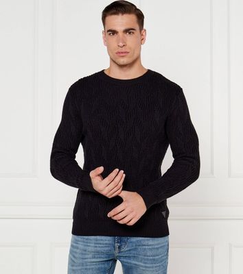 Guess - Sweter męski zimowy ze sklepu: Gomez Fashion Store w kategorii: Swetry męskie - zdjęcie 874714-BD9-10338_GJ245M000048058