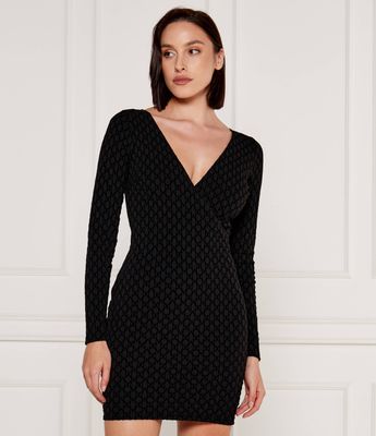 Sukienka jesienna dopasowana Marciano Guess ze sklepu: Gomez Fashion Store w kategorii: Sukienki - zdjęcie 874714-BD9-10338_MG245W000018025