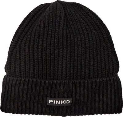 Czapka zimowa damska Pinko ze sklepu: Gomez Fashion Store w kategorii: Czapki zimowe damskie - zdjęcie 874714-BD9-10338_PI245W000003099