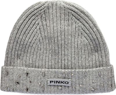 Czapka zimowa damska Pinko ze sklepu: Gomez Fashion Store w kategorii: Czapki zimowe damskie - zdjęcie 874714-BD9-10338_PI245W000005217