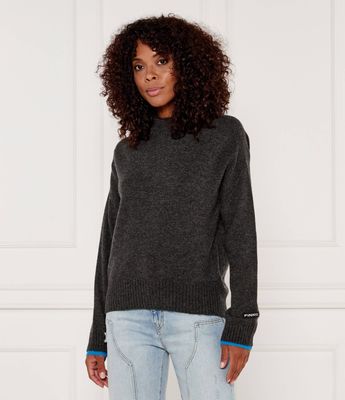 Sweter damski casualowy Pinko ze sklepu: Gomez Fashion Store w kategorii: Swetry damskie - zdjęcie 874714-BD9-10338_PI245W000077C22
