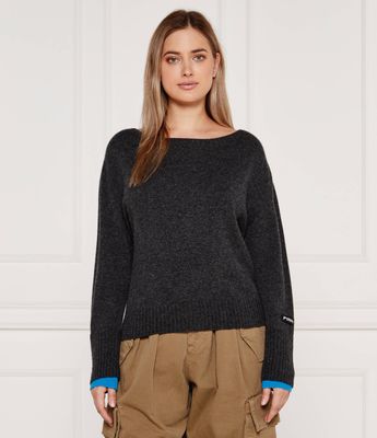 Sweter damski casual Pinko ze sklepu: Gomez Fashion Store w kategorii: Swetry damskie - zdjęcie 874714-BD9-10338_PI245W000078C22