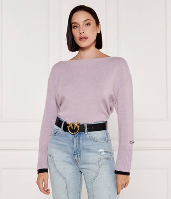 Sweter damski zimowy Pinko ze sklepu: Gomez Fashion Store w kategorii: Swetry damskie - zdjęcie 874714-BD9-10338_PI245W000078C23