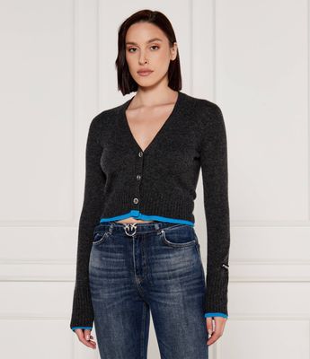 Sweter damski na zimę Pinko ze sklepu: Gomez Fashion Store w kategorii: Swetry damskie - zdjęcie 874714-BD9-10338_PI245W000079C22