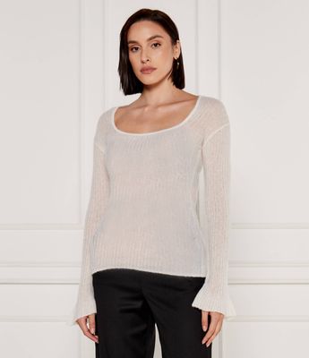 Sweter damski zimowy Pinko ze sklepu: Gomez Fashion Store w kategorii: Swetry damskie - zdjęcie 874714-BD9-10338_PI245W000082542