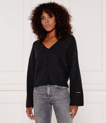 Sweter damski zimowy Pinko ze sklepu: Gomez Fashion Store w kategorii: Swetry damskie - zdjęcie 874714-BD9-10338_PI245W000086990