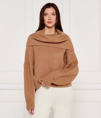 Sweter damski casual Pinko ze sklepu: Gomez Fashion Store w kategorii: Swetry damskie - zdjęcie 874714-BD9-10338_PI245W000090992