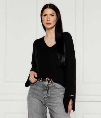 Sweter damski Pinko ze sklepu: Gomez Fashion Store w kategorii: Swetry damskie - zdjęcie 874714-BD9-10338_PI245W000091099