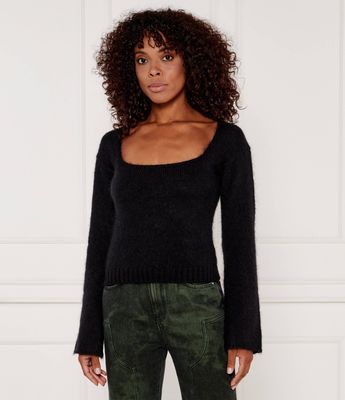 Sweter damski casual Pinko ze sklepu: Gomez Fashion Store w kategorii: Swetry damskie - zdjęcie 874714-BD9-10338_PI245W000095099