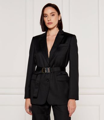 Marynarka elegancki na jesień Pinko ze sklepu: Gomez Fashion Store w kategorii: Marynarki damskie - zdjęcie 874714-BD9-10338_PI245W000104099