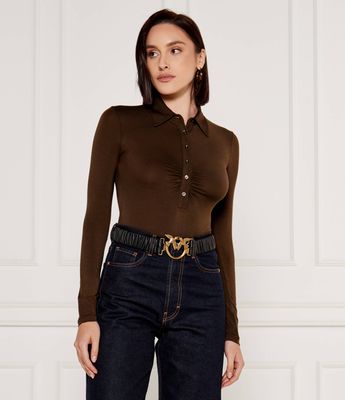 Bluzka damska jesienna Pinko ze sklepu: Gomez Fashion Store w kategorii: Bluzki damskie - zdjęcie 874714-BD9-10338_PI245W000120510