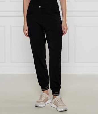 Spodnie damskie na jesień casual Liu Jo Sport ze sklepu: Gomez Fashion Store w kategorii: Spodnie damskie - zdjęcie 874714-BD9-10338_LS244W000062222
