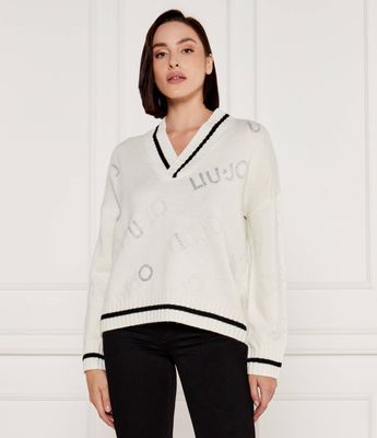 Sweter damski casualowy Liu Jo Sport ze sklepu: Gomez Fashion Store w kategorii: Swetry damskie - zdjęcie 874714-BD9-10338_LS244W000075431