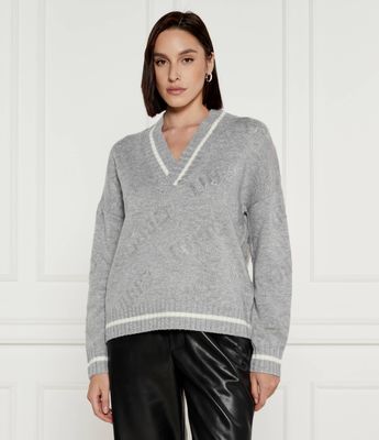 Sweter damski na zimę Liu Jo Sport ze sklepu: Gomez Fashion Store w kategorii: Swetry damskie - zdjęcie 874714-BD9-10338_LS244W000075432