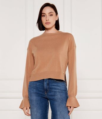 Sweter damski casualowy Liu Jo ze sklepu: Gomez Fashion Store w kategorii: Swetry damskie - zdjęcie 874714-BD9-10338_LC244W000044U77