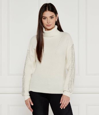 Liu Jo - Sweter damski na zimę ze sklepu: Gomez Fashion Store w kategorii: Swetry damskie - zdjęcie 874714-BD9-10338_LC244W000046E30