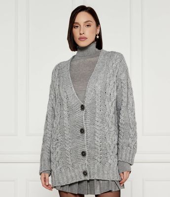 Sweter damski na zimę Liu Jo ze sklepu: Gomez Fashion Store w kategorii: Swetry damskie - zdjęcie 874714-BD9-10338_LC244W000059T57