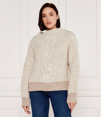 Sweter damski na zimę Liu Jo ze sklepu: Gomez Fashion Store w kategorii: Swetry damskie - zdjęcie 874714-BD9-10338_LC244W000090U22
