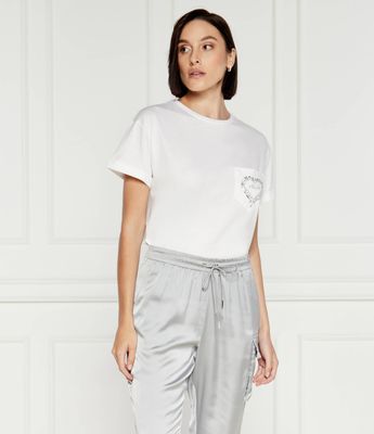 Bluzka damska na wiosnę casual Liu Jo ze sklepu: Gomez Fashion Store w kategorii: Bluzki damskie - zdjęcie 874714-BD9-10338_LJ245W000025U48