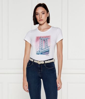 Bluzka damska Liu Jo ze sklepu: Gomez Fashion Store w kategorii: Bluzki damskie - zdjęcie 874714-BD9-10338_LJ245W000027U56