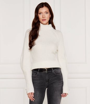 Sweter damski na zimę Liu Jo ze sklepu: Gomez Fashion Store w kategorii: Swetry damskie - zdjęcie 874714-BD9-10338_LJ245W000050701