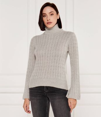 Sweter damski na zimę Liu Jo ze sklepu: Gomez Fashion Store w kategorii: Swetry damskie - zdjęcie 874714-BD9-10338_LJ245W000059Q11